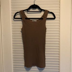 James Perse Tops - Brown ribbed tank James Perse Tops - Brown ribbed tank
